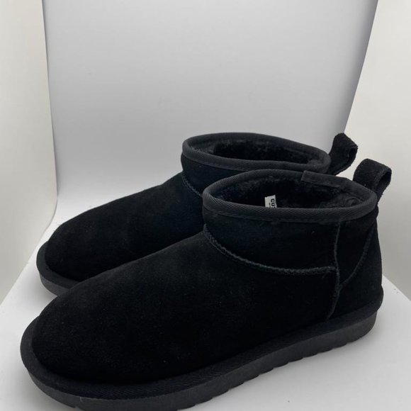 CUSHIONAIRE Women's COZY pull on boot Black 9 - Picture 2 of 6